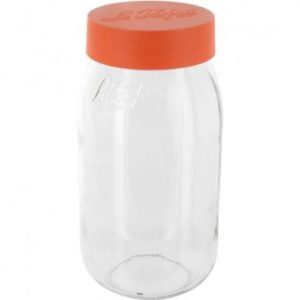 1 liter glass bottle for sampling screwed sealing cap
