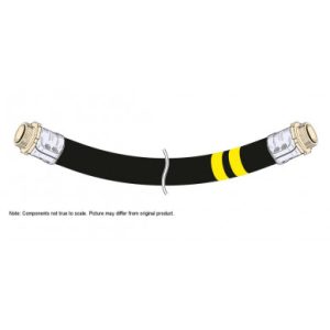 Aviation hose ELAFLEX HD-C 1"1/2 Length 25m - tinned brass Spannloc MM BSPP 1''1/2 fittings
