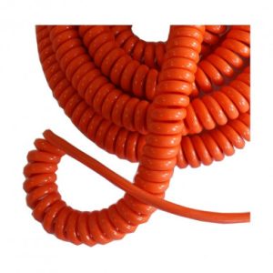 15m orange coiled câble for deadman handle