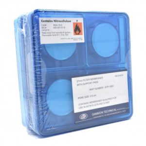 Box of 100 colorimetric membranes+100 support pads
