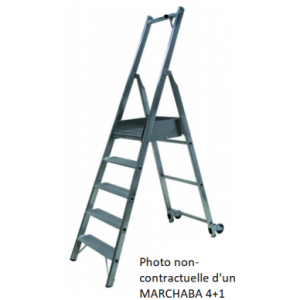 Workshop Step ladder ABA 5+1 PTF: 132cm