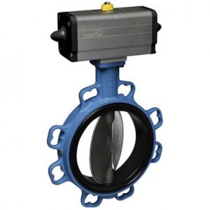 Pneumatic butt.valve isoria20 Ã100 double acting actuator