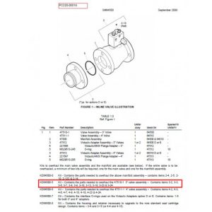Repair kit for 3'' inline pcv valve carter kd64500-5