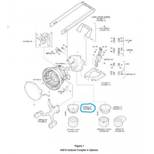 MAINTENANCE KIT FOR OPTION 4 OF THE EATON HYDRANT COUPLER CARTER 64910 P/N KD64900-13