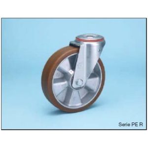 Swivel wheel Ø82 pe l30mm tread